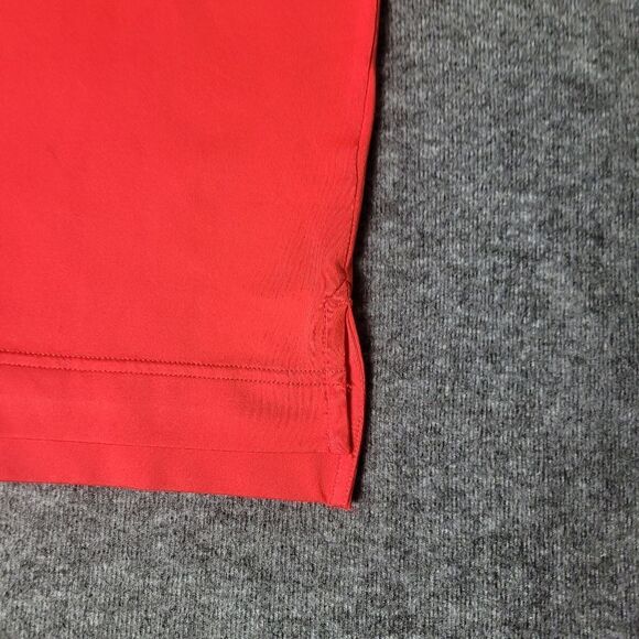 Footjoy Lisle Men's Golf Polo Size S Color Block Red Blue White Chest Striped - Picture 6 of 9